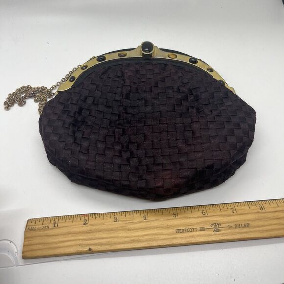 Vtg Finesse La Model Black Crossbody / Over Shoulder Bag - Picture 8 of 13